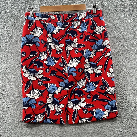 J Crew Floral Pencil Skirt Size 6 - Picture 6 of 11